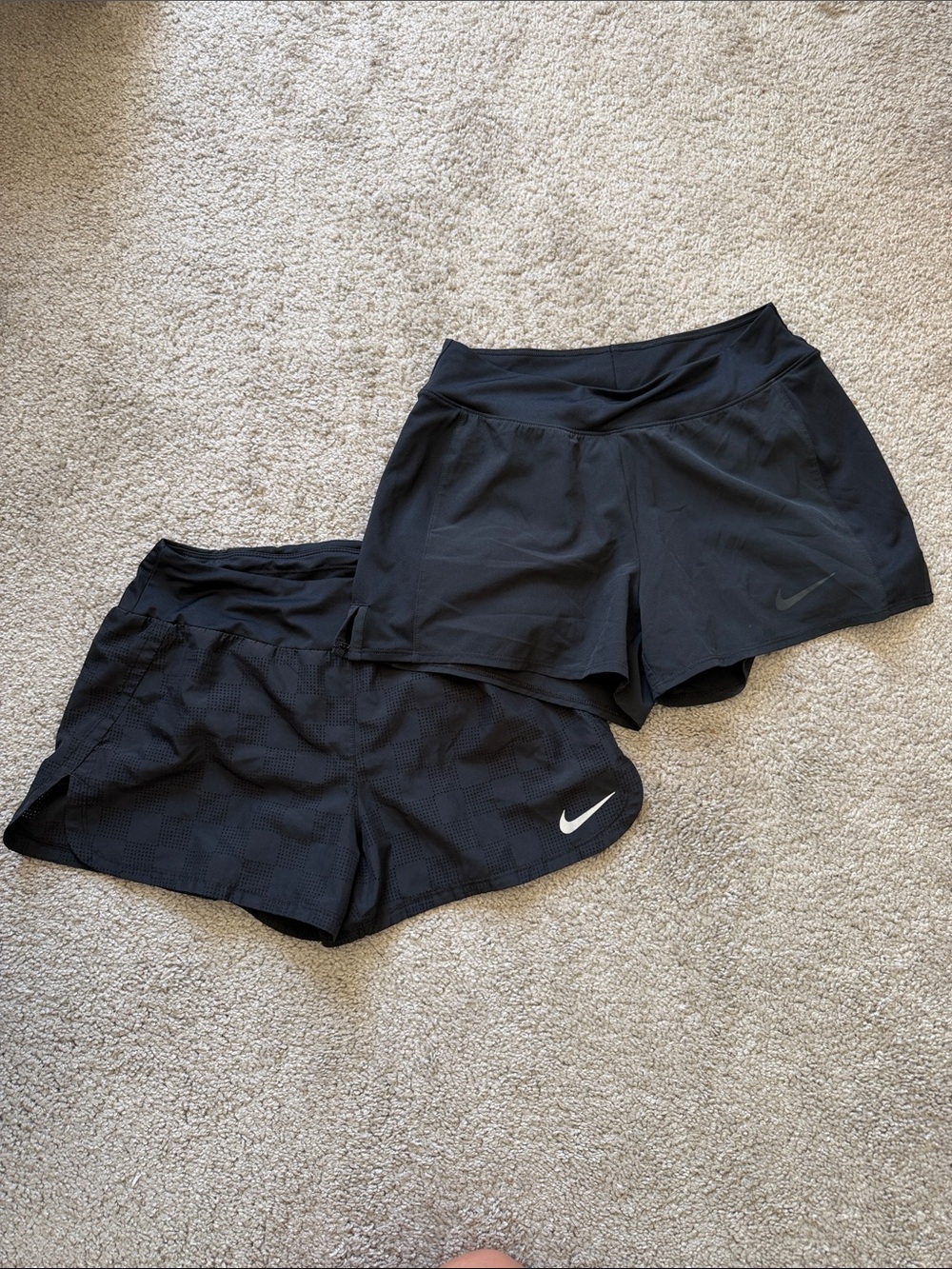 Bundle of Nike Women’s Black Athletic Dri-Fit Shorts Small